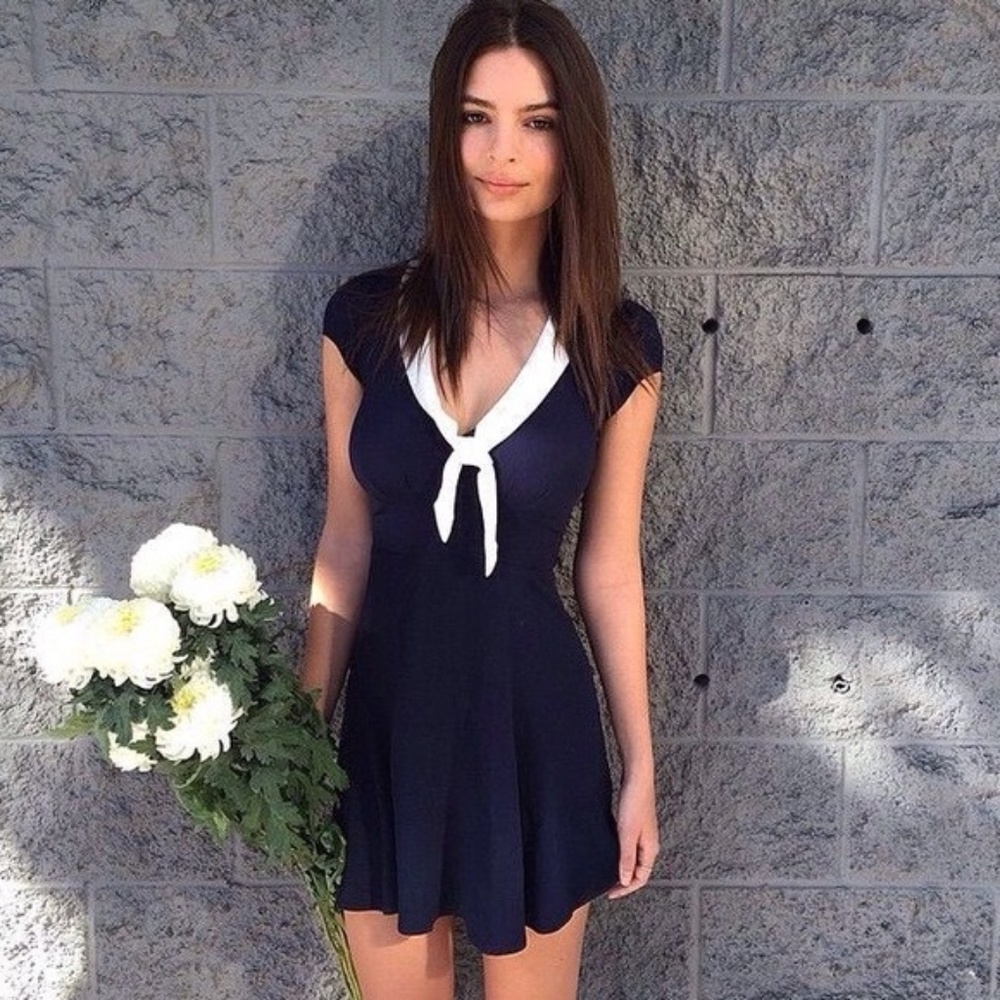 Reformation Limestone Sailor Nautical Dress Size 4